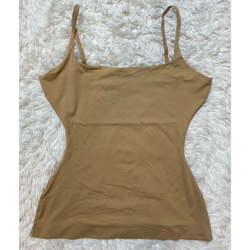 Assets Spanx Size 1X Nude Compression Tank Top Cami Shapewear Slimming Beige